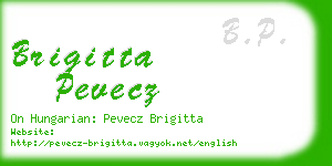 brigitta pevecz business card